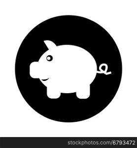 Piggy Bank Icon illustration design