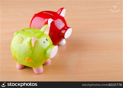 Piggy bank in business concept