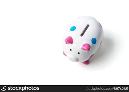 piggy bank isolated on white with clipping path