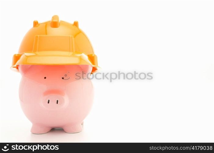 Piggybank with hard hat