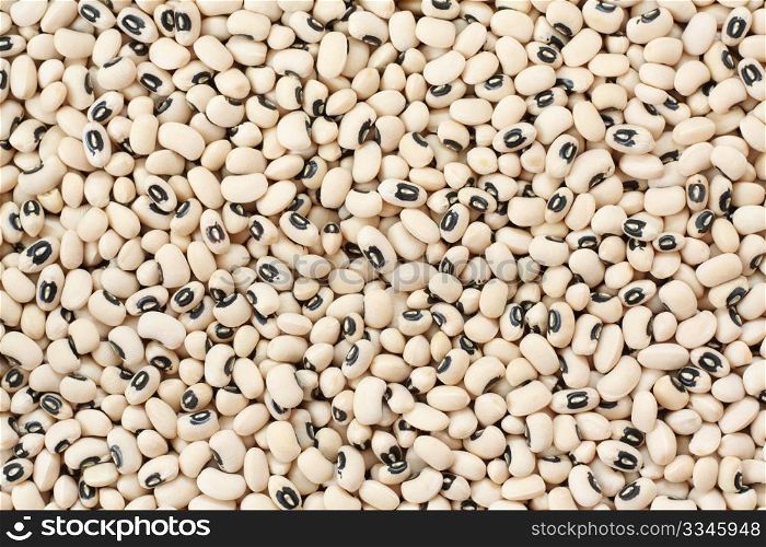 Pile of black eyed beans, suitable for use as a background