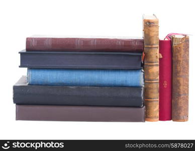 Pile of books. Pile of books isolated on white background