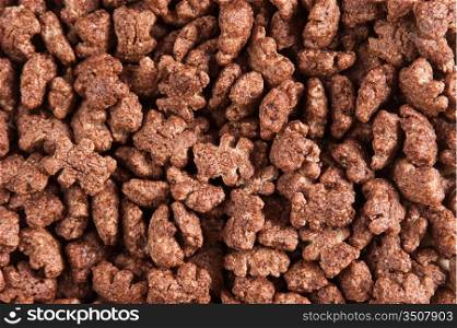 pile of chocolate cornflakes,background