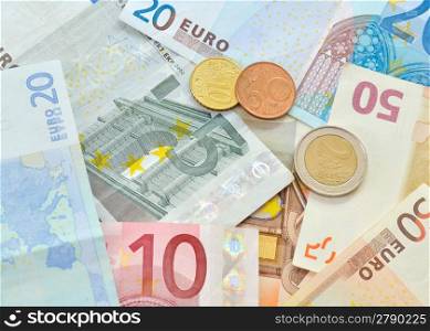 Pile of euros