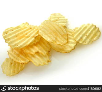 Pile of potato chips