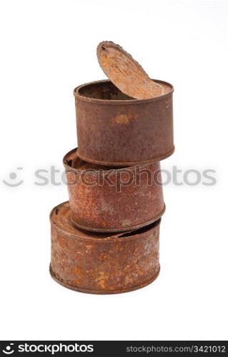 Pile of rusty can
