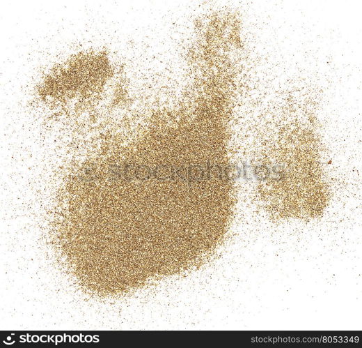 pile of sand isolated on white background