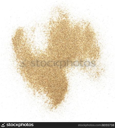 pile of sand isolated on white background