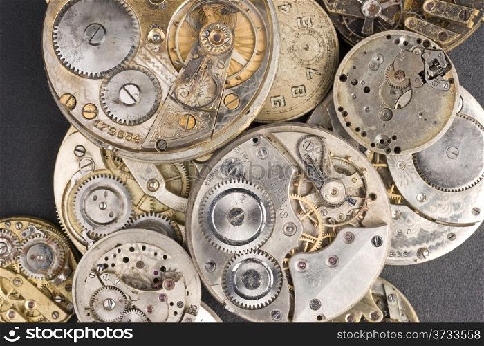 Pile of Vintage Watches Pocketwatch Time Piece Need Repair
