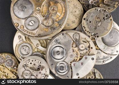 Pile of Vintage Watches Pocketwatch Time Piece Need Repair