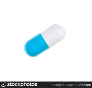 pill isolated on white background. pill on white background