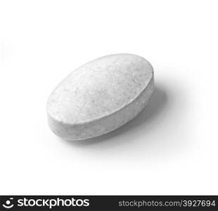 Pill isolated on white background with clipping path