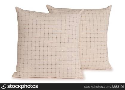 Pillows on white
