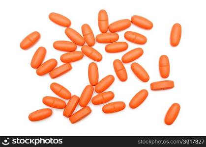 pills isolated on a white background