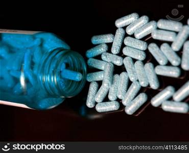 Pills out of bottle