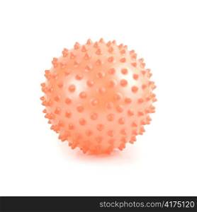 pimply ball isolated on a white background