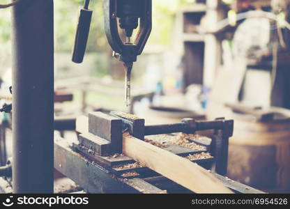 pine wood planks on wood table studio construction background