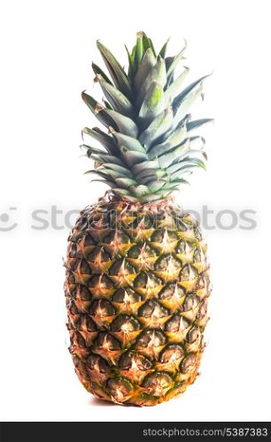 pineapple isolated on white background close up