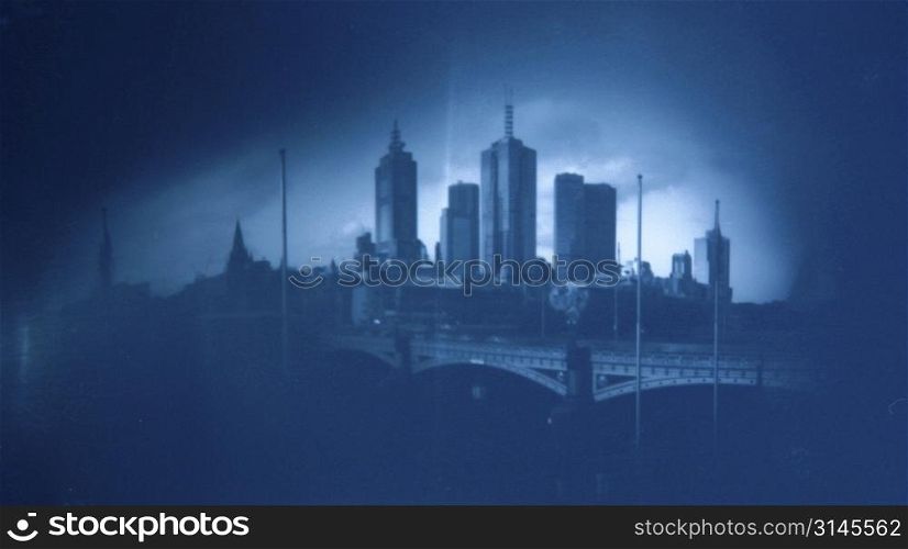 Pinhole image of Melbourne.