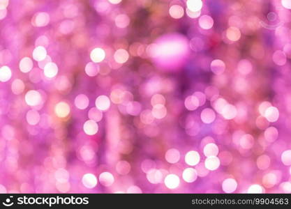 pink abstract glitter defocus bokeh lights use for background