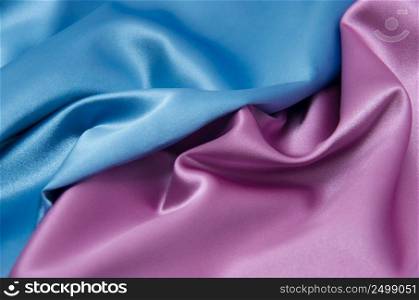 pink and blue satin fabric for background