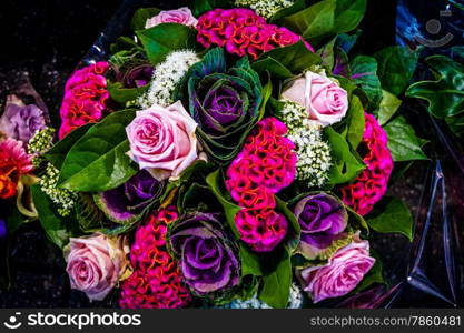 Pink and Purple Flower Bouquet