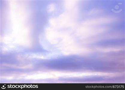 Pink and violet clouds as background