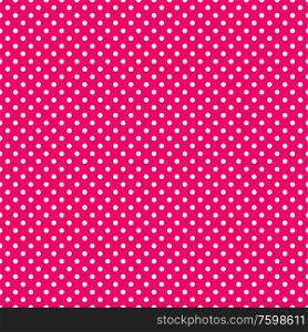 Pink and white polka dot seamless pattern. Only jpeg.