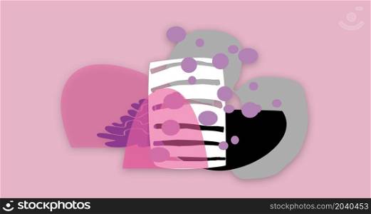 pink background with forms