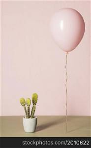 pink balloon cactus