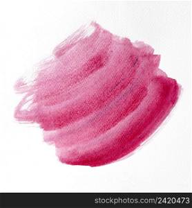 pink brush stroke white background