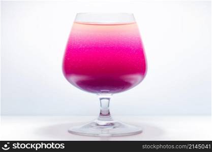 pink cocktail drink on a white background. pink cocktail drink