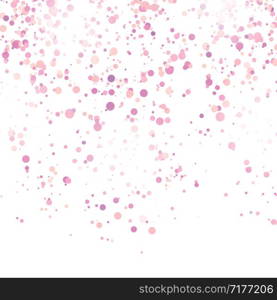 Pink Confetti Pattern Isolated on White Background.. Pink Confetti Pattern Isolated on White Background