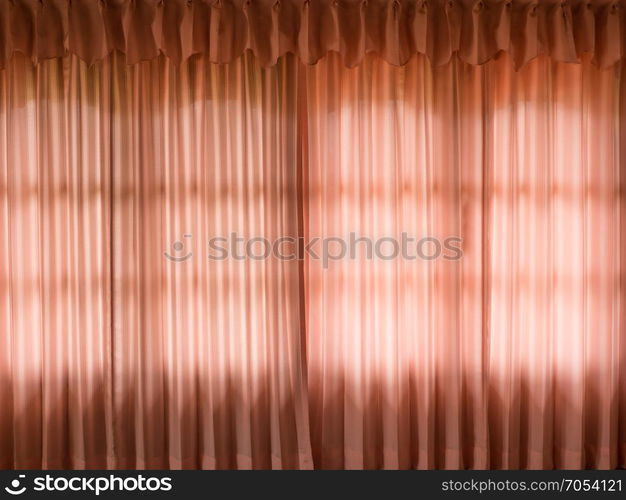 pink curtains