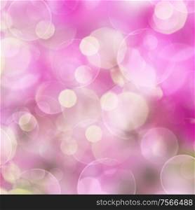 Pink festive background with sprinkles and light beams