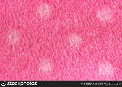 pink flannelette texture, close-up