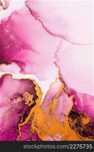 Pink gold abstract background of marble liquid ink art painting on paper . Image of original artwork watercolor alcohol ink paint on high quality paper texture .. Pink gold abstract background of marble liquid ink art painting on paper .