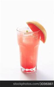 Pink grapefruit soda