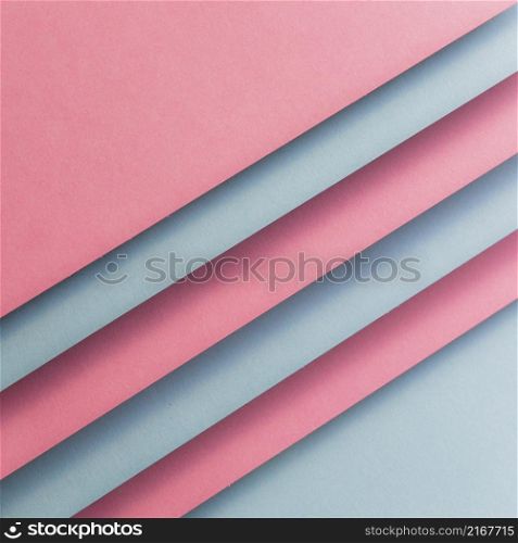 pink gray card paper forming diagonal lines
