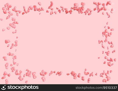 Pink hearts frame on pink background. Border with copy space in the middle. Valentine’s Day, Mother’s or Woman’s Day. Small hearts. Love symbol. Empty space for your text. Its a girl backdrop. 3D. Pink hearts frame on pink background. Border with copy space in the middle. Valentine’s Day, Mother’s or Woman’s Day. Small hearts. Love symbol. Empty space for your text. Its a girl backdrop. 3D.