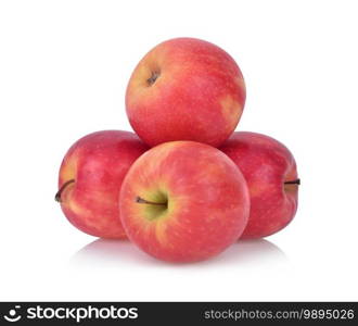 pink lady apples isolated on white background