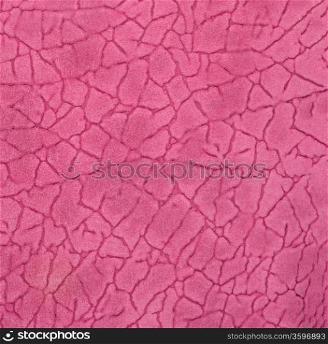 Pink leather texture closeup background.