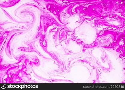 pink liquid with swirls