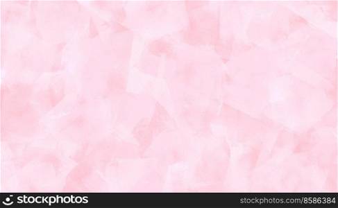 Pink painting with watercolor brush, Grunge splash watercolor background