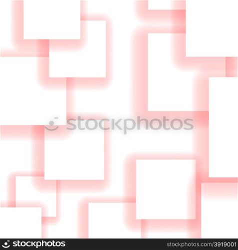 Pink Paper Squares Background. Abstract Geometric Pattern. Squares Background