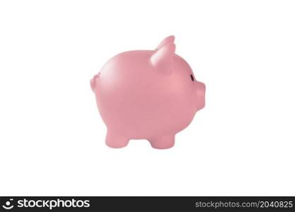 Pink piggy bank isolated on white background, savings, money, Financial, business concept space for text copy space. Pink piggy bank isolated on white background, savings, money, Financial, business concept space for text