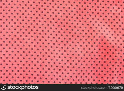 Pink polka dot fabric for background