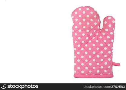 Pink Polkadot kitchen glove