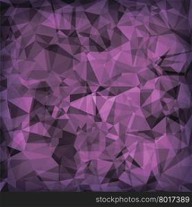 Pink Polygonal Background. Pink Crystal Triangle Pattern. Pink Polygonal Background.