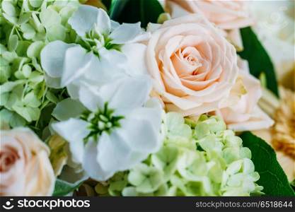 Pink Roses Flower Wedding Bouquet